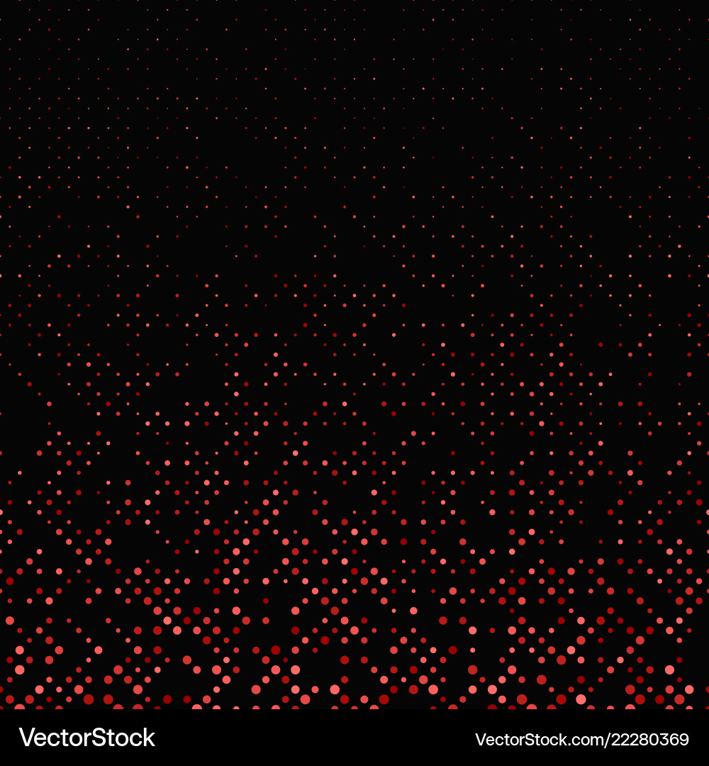 Red geometrical dot pattern background from small vector image