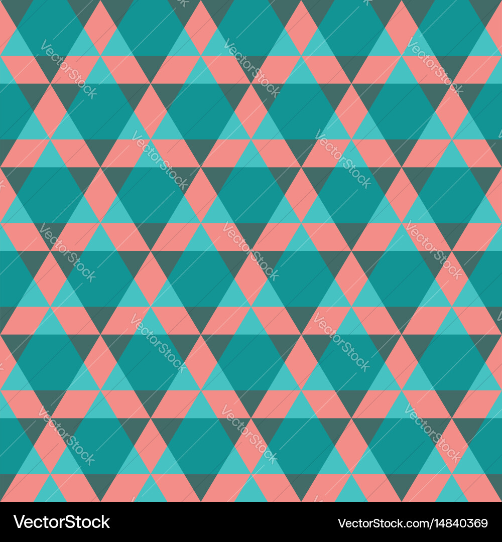 Triangular geometric seamless pattern vector image
