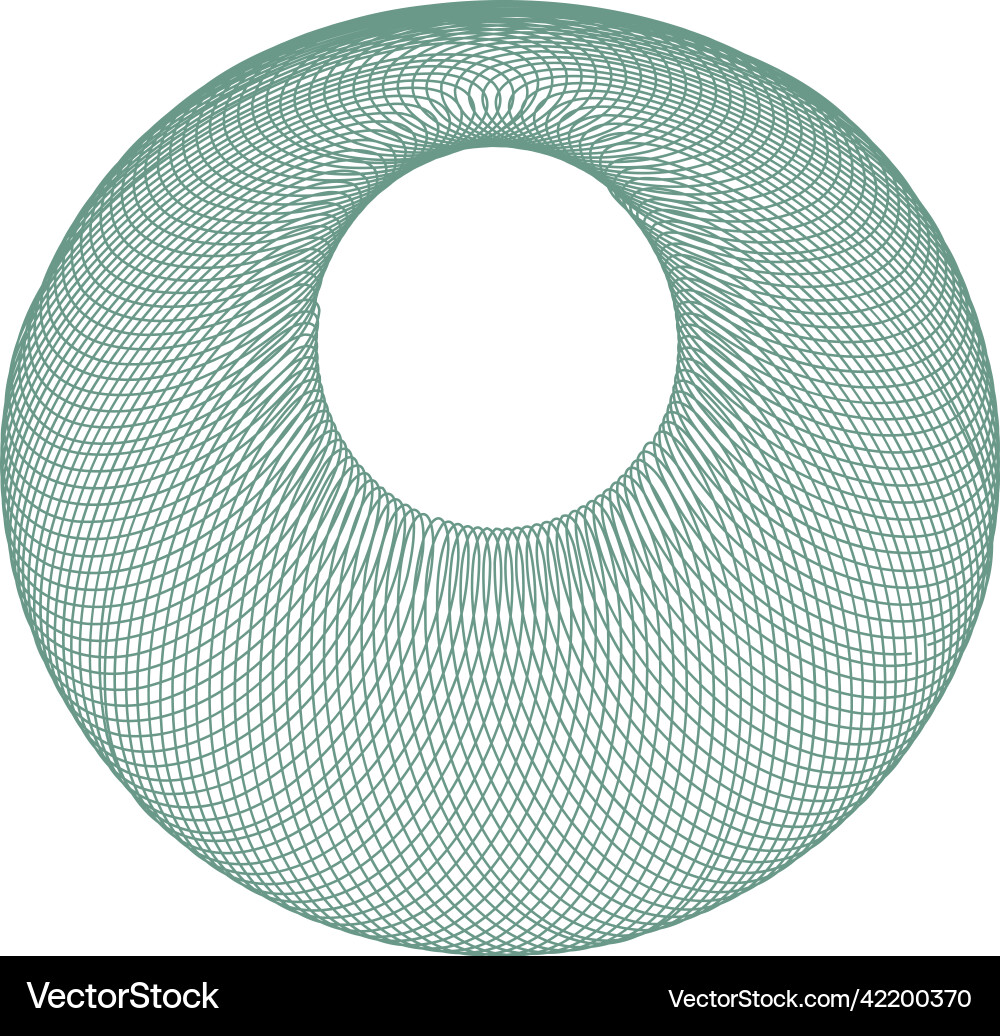 Abstract color linear spirograph rosette Abstract color linear spirograph rosette vector image