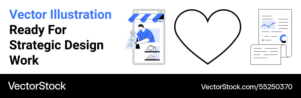 E-commerce design workflow with analytics mobile E-commerce design workflow with analytics mobile Vector Image