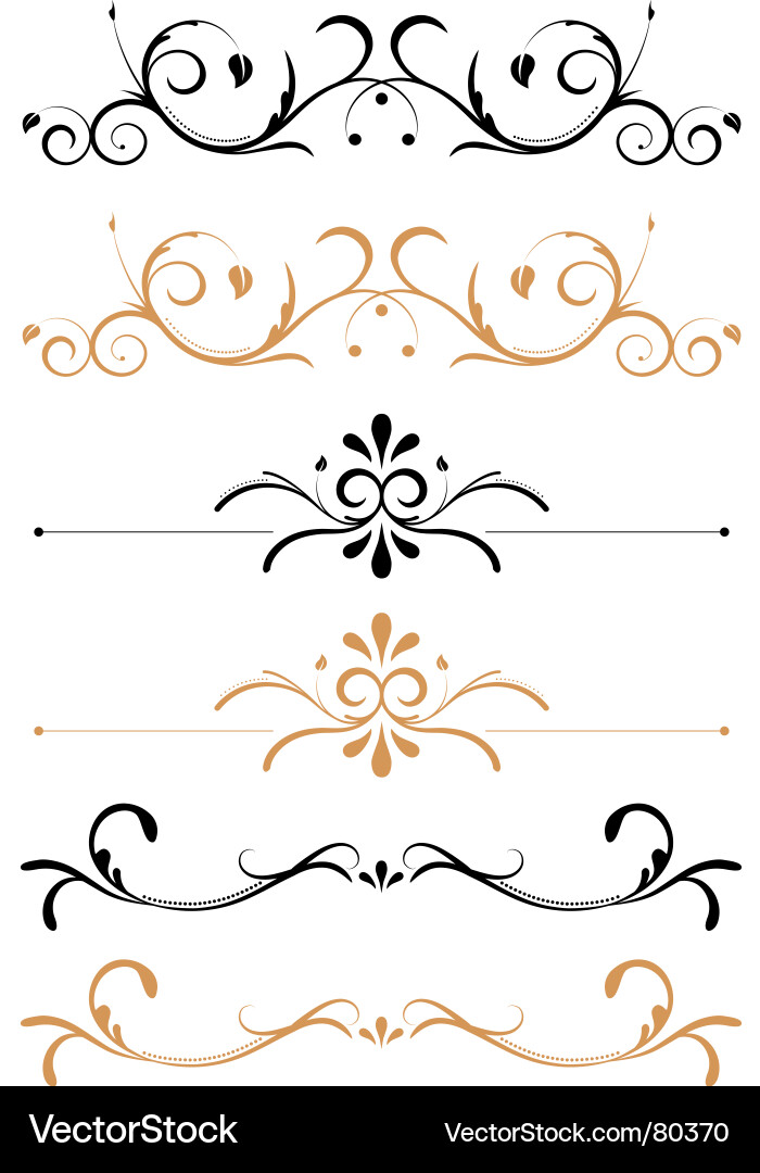 Floral Page Ornamentals vector image