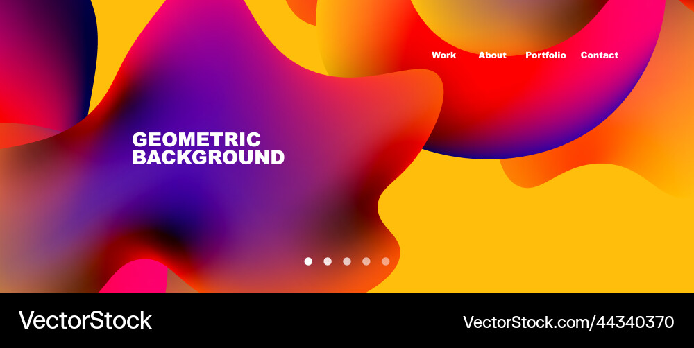 Flowing gradient colors and round elements Flowing gradient colors and round elements vector image