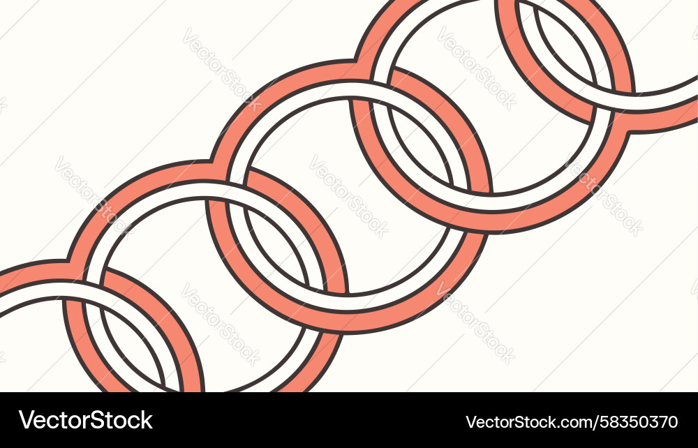 Fluid Curved Circle Pattern Vector Image