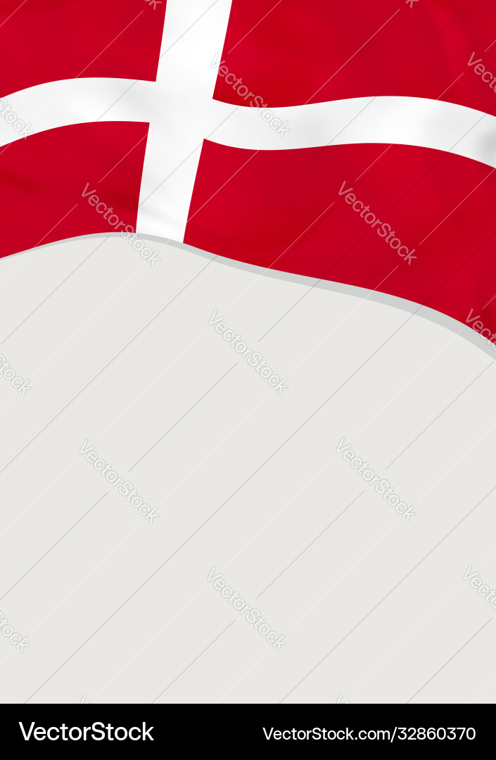 Leaflet design with flag denmark template Vector Image