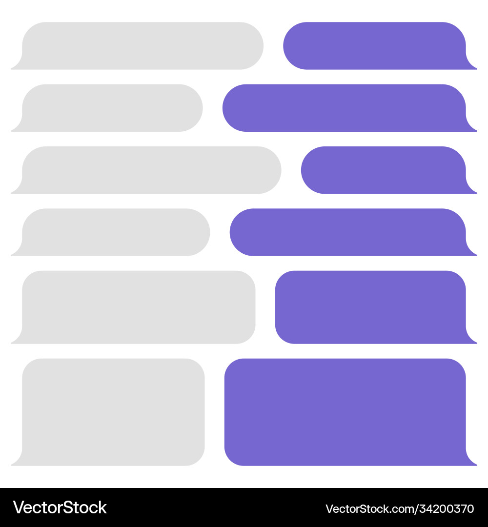 Multiple Message Bubbles vector image