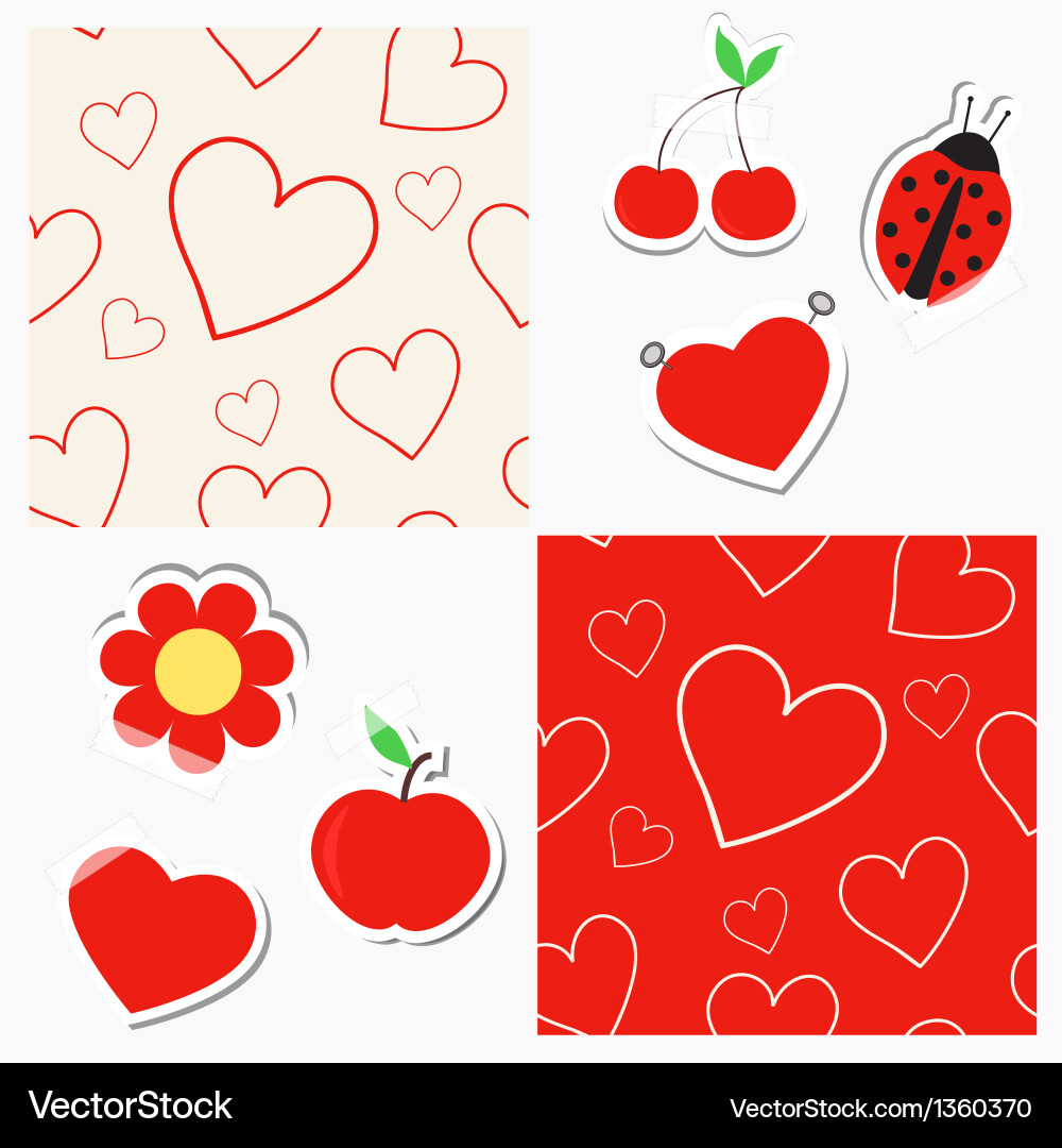 Set of elements for your design - seamless vector image