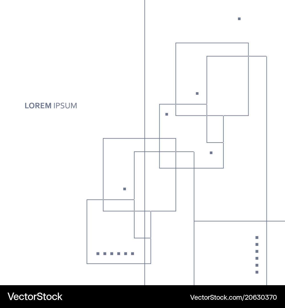 Wireframe element with abstract figure Vector Image