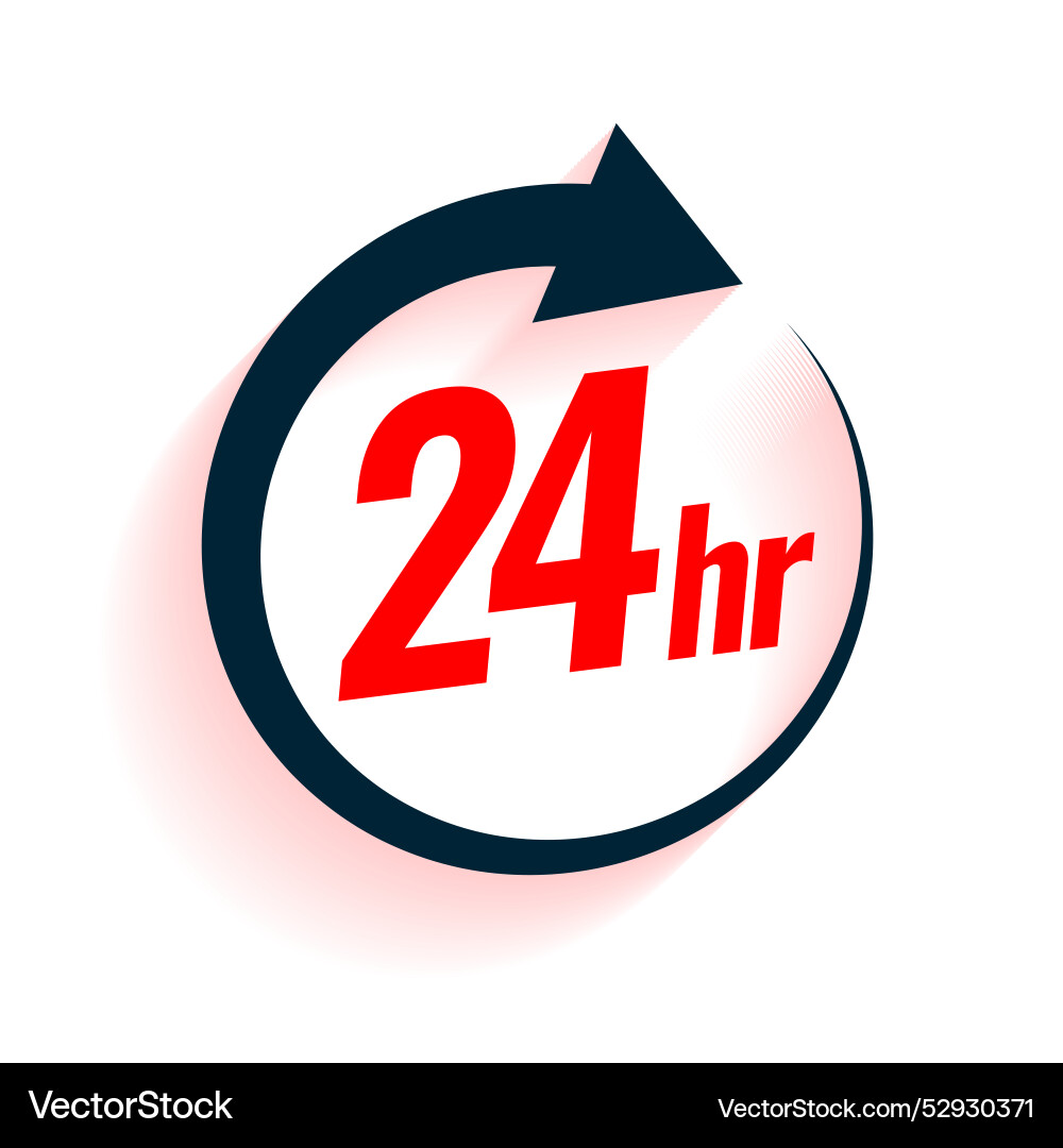 24 hours open helpline service background design Vector Image