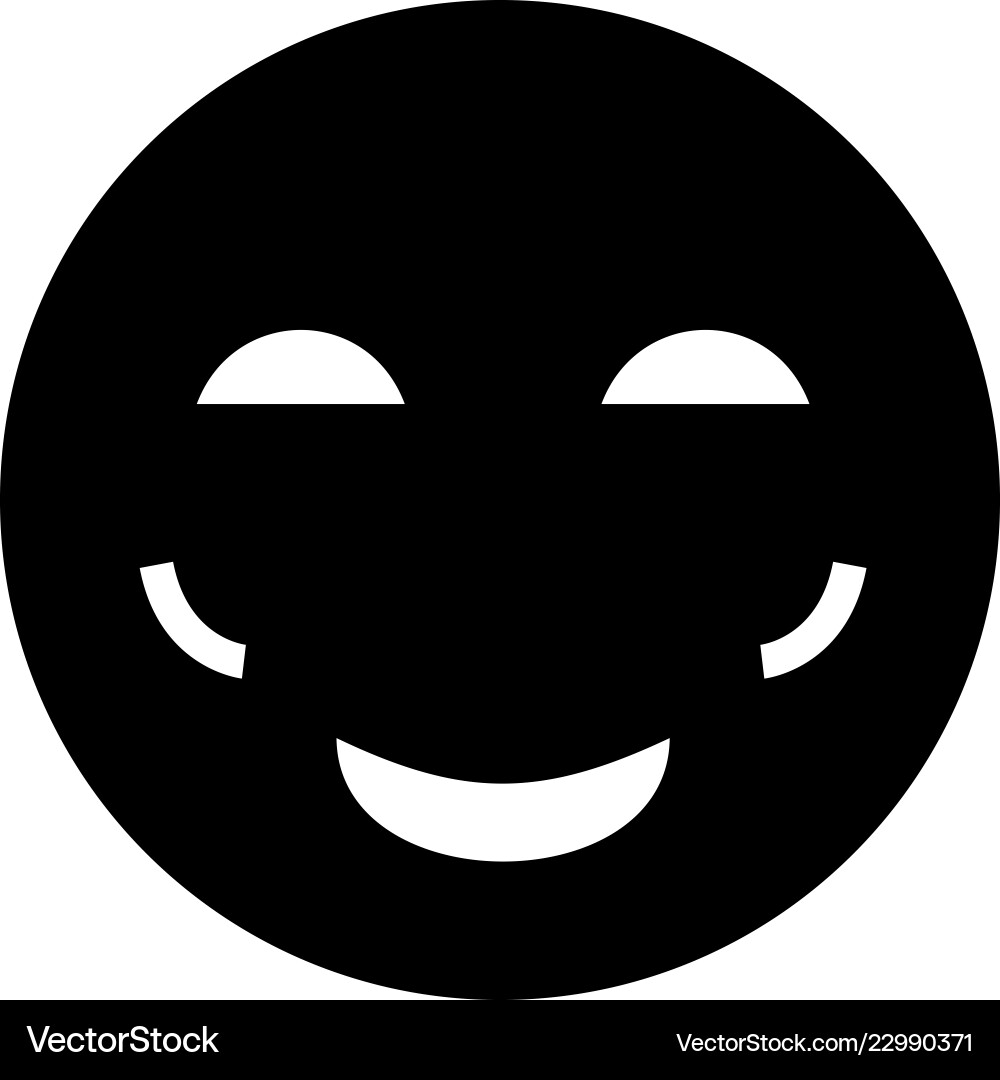 Blush emoji icon Vector Image