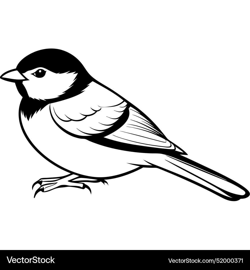 Chickadee Bird Lies Icon Royalty Free Vector Image