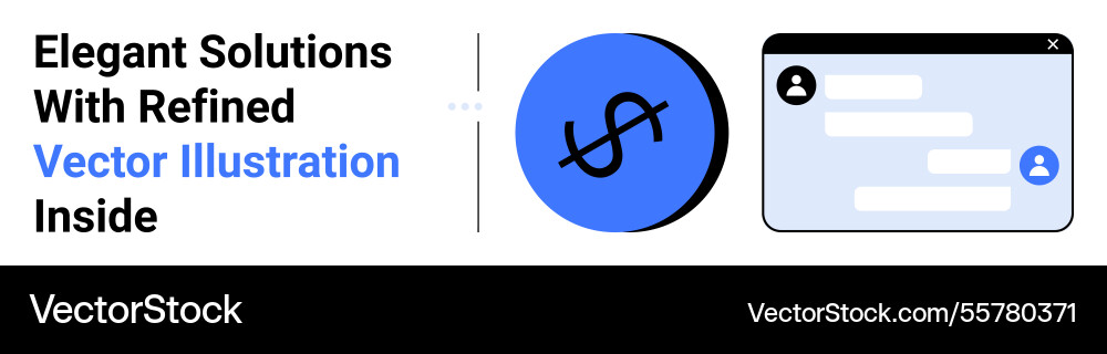 Dollar sign icon and chatbox interface with user Dollar sign icon and chatbox interface with user Vector Image