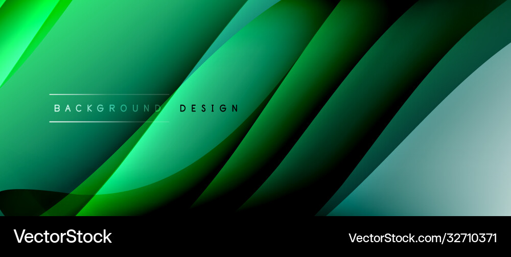 Fluid gradient waves with shadow lines and glowing Fluid gradient waves with shadow lines and glowing Vector Image