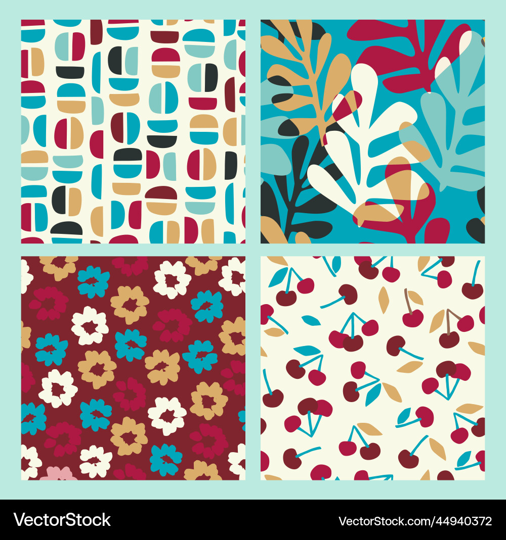 Abstract collection of seamless patterns Abstract collection of seamless patterns vector image