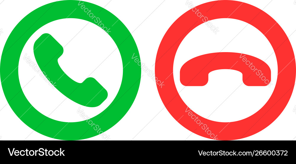 Accept Decline Phone Icons Vector Images (over 310)