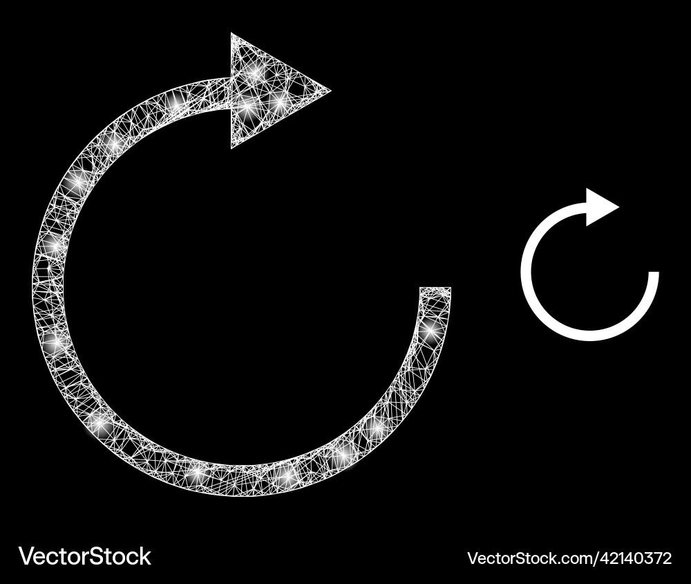 Bright web model rotate right arrow with Bright web model rotate right arrow with vector image