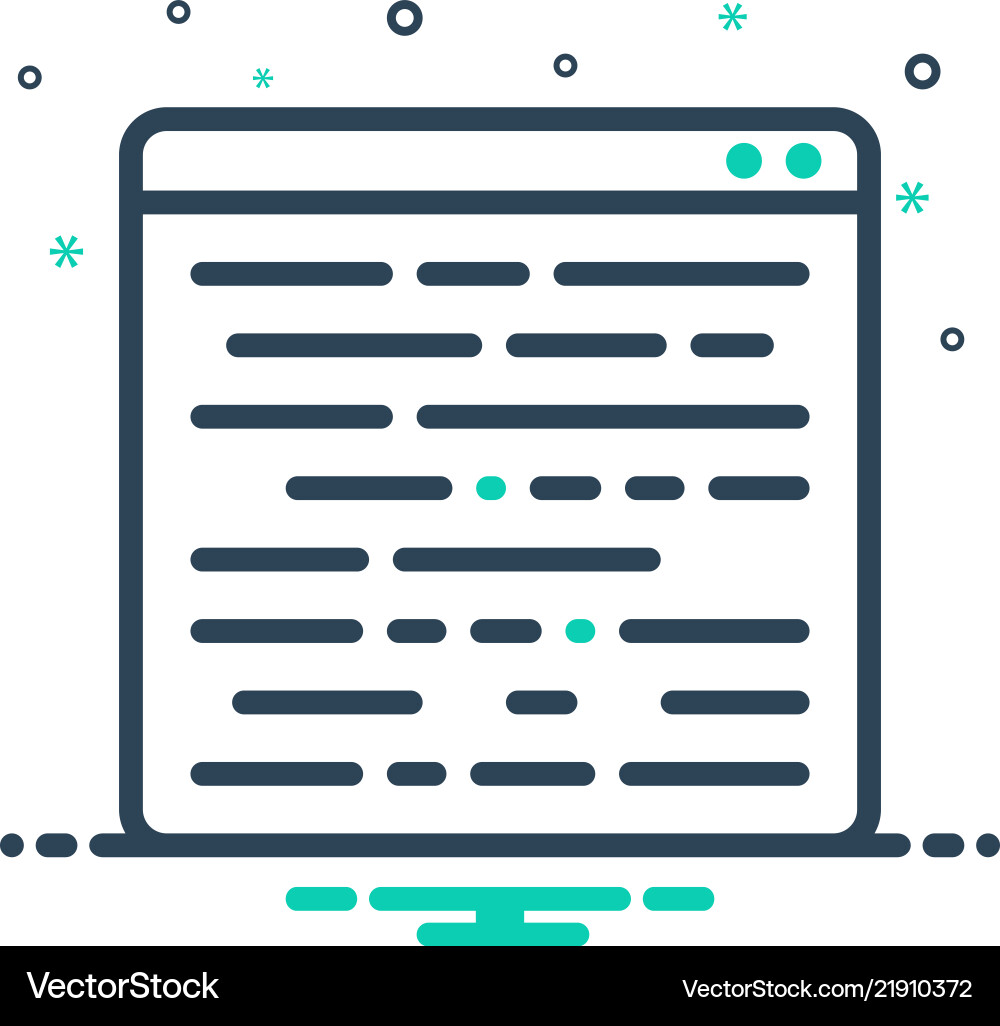 Code Icon - Program Symbol vector image