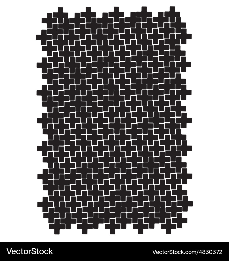 Cross block pattern vector image