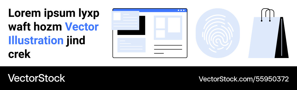 Digital authentication online shopping and web Digital authentication online shopping and web vector image