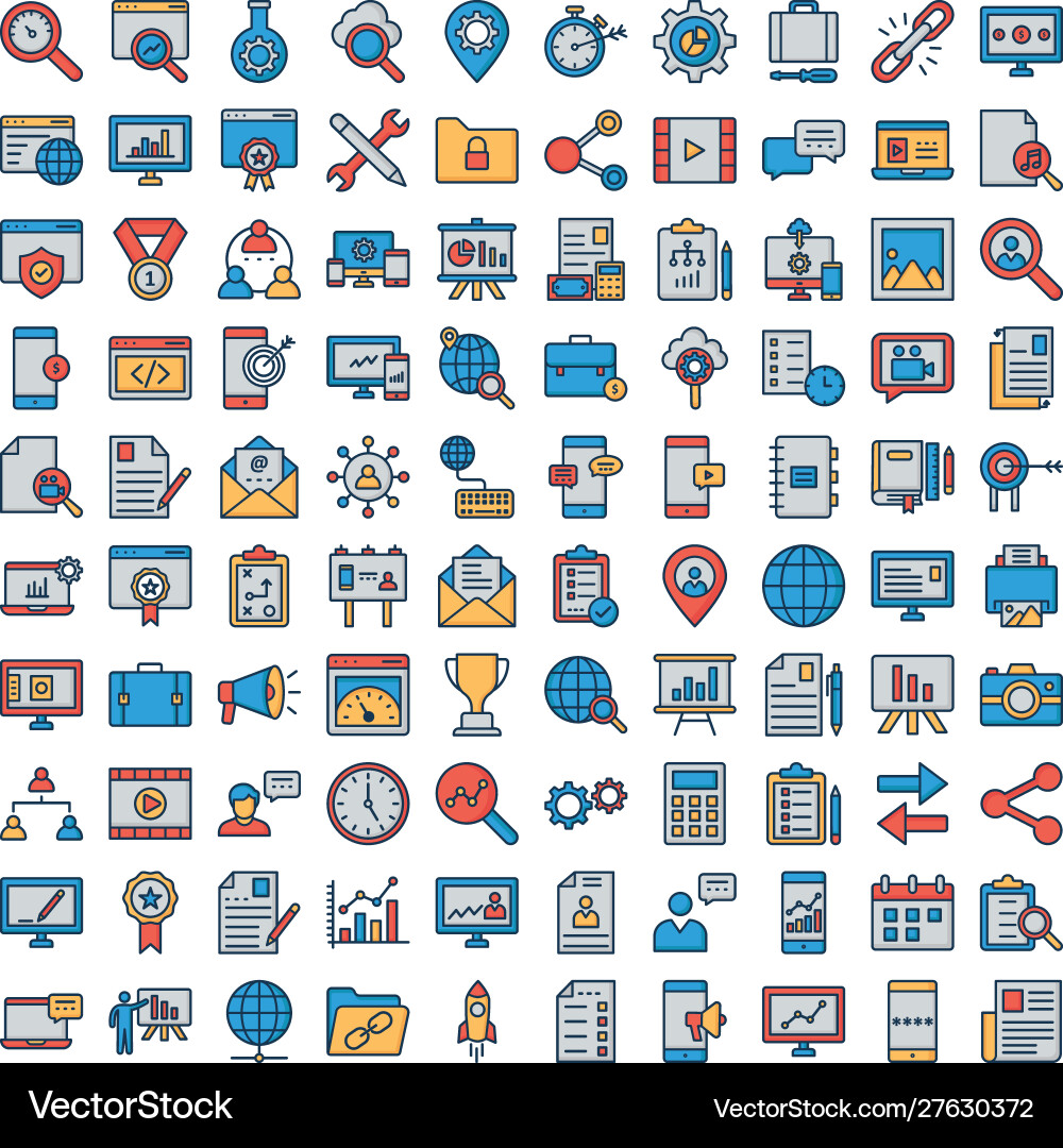Digital system icons set every single icon Vector Image