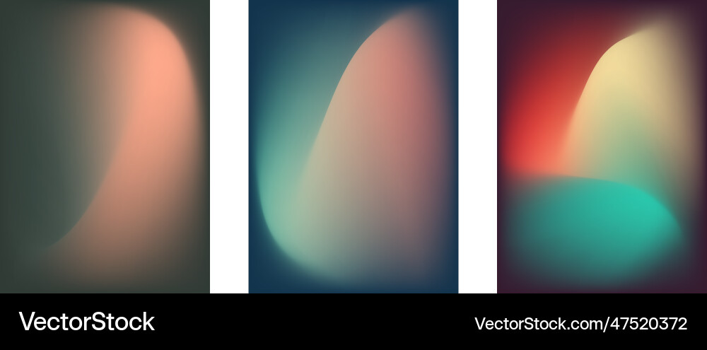 Gradient backgrounds set of minimal style Gradient backgrounds set of minimal style vector image
