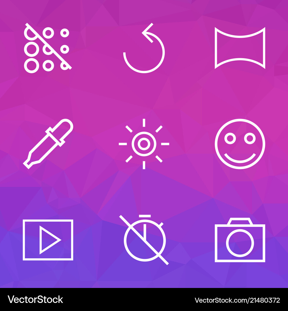 Image icons line style set with pipette Image icons line style set with pipette vector image