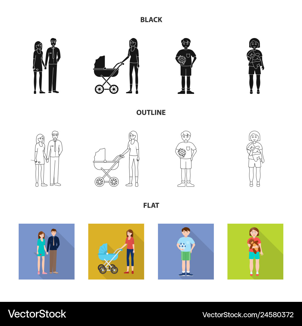Isolated object of character and avatar logo Isolated object of character and avatar logo vector image