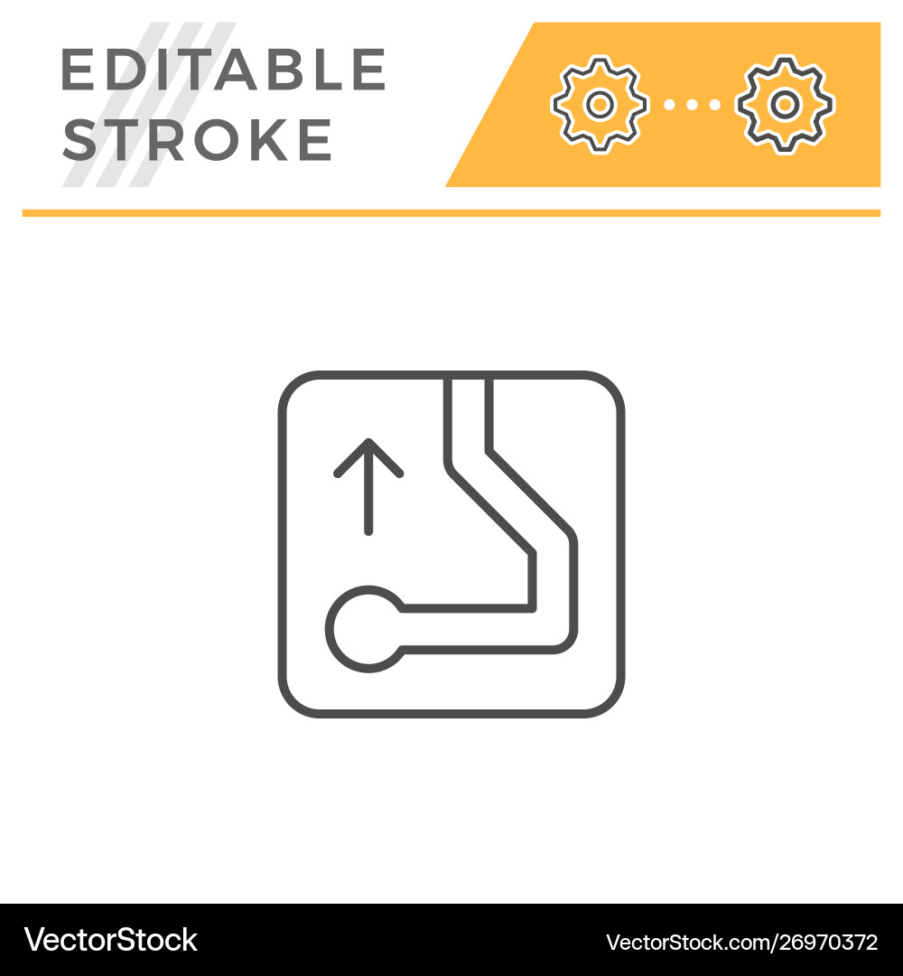 Navigation editable stroke line icon Navigation editable stroke line icon vector image