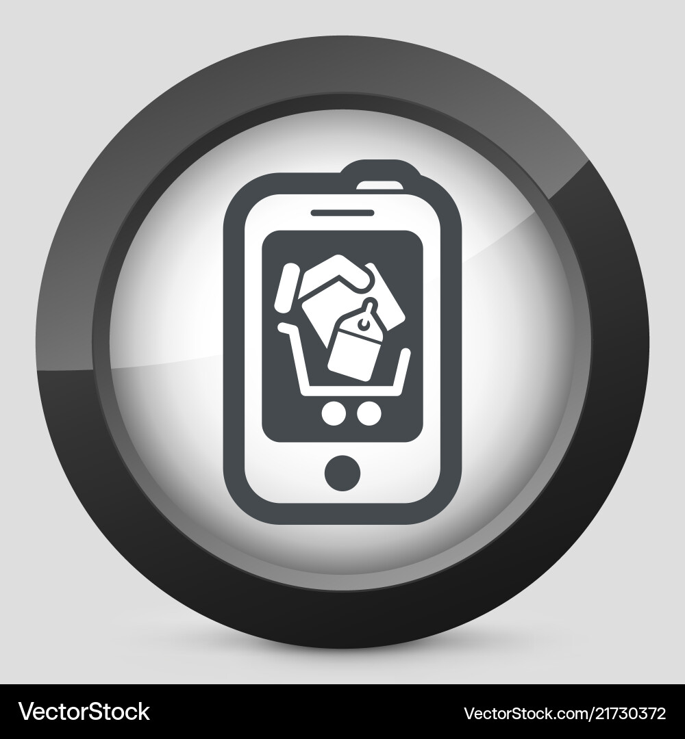 Online shopping icon Vector Image