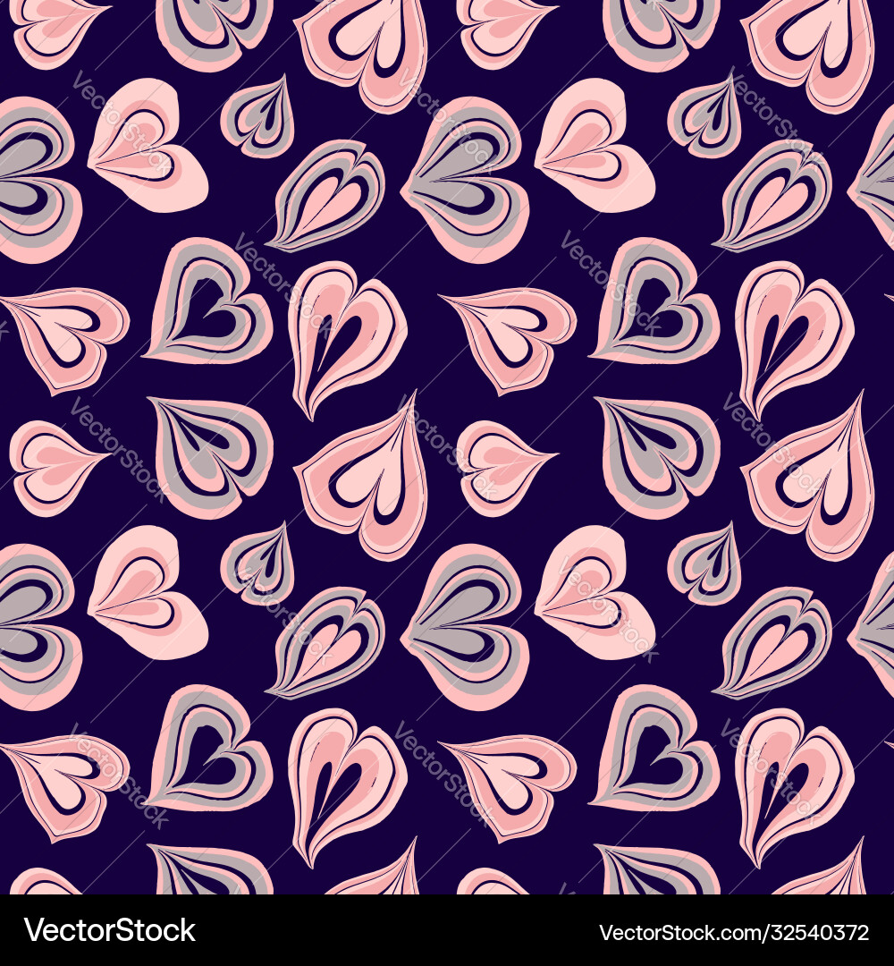 Seamless hearts pattern repeating texture Seamless hearts pattern repeating texture Vector Image