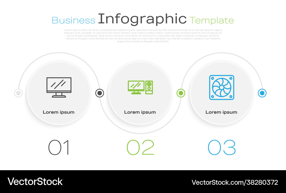 Set line computer monitor screen and cooler Set line computer monitor screen and cooler vector image