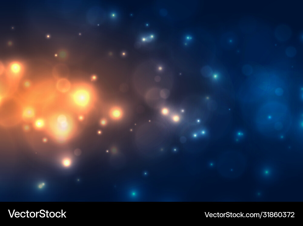 Sparkling Bokeh Light Effect Background vector image