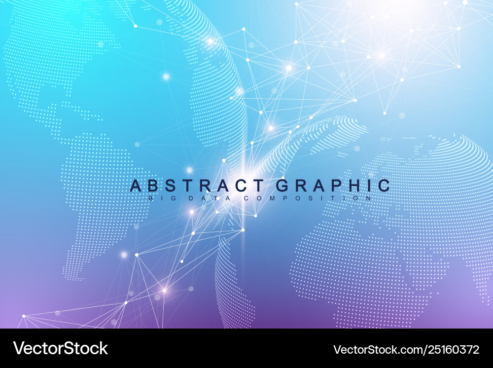 Technology abstract background with connected line Vector Image