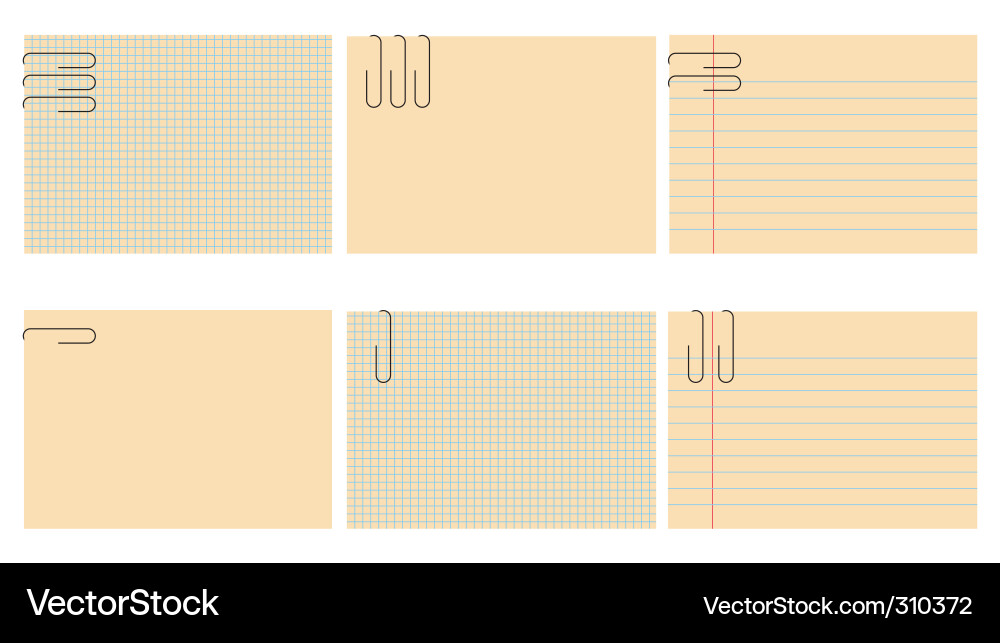 Yellow Notepad with Grid vector image