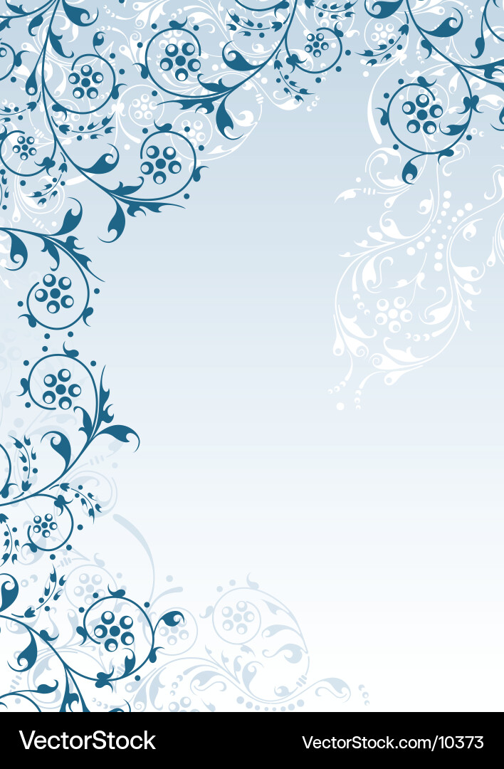 Floral Scroll Pattern Vector Image