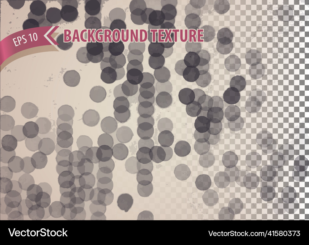 Isolated overlay texture with circle bokeh Isolated overlay texture with circle bokeh Vector Image