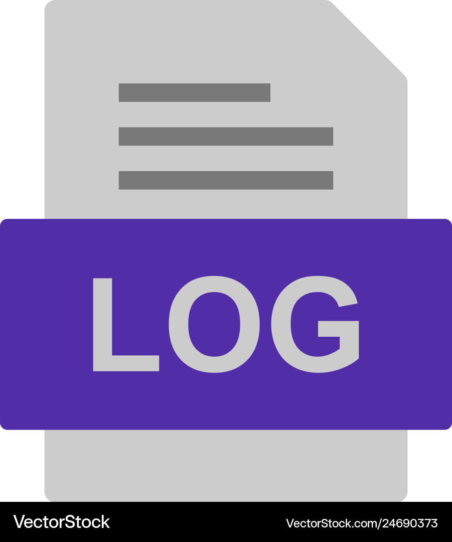 Log file document icon vector image