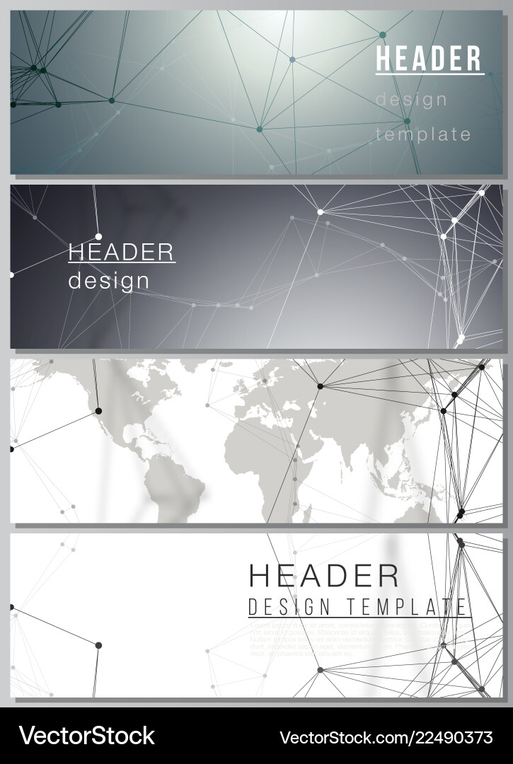 Minimalistic layout of headers banner Minimalistic layout of headers banner vector image