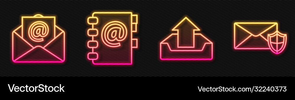 Posteingang und E-Mail-Adresse einrichten Posteingang und E-Mail-Adresse einrichten vektorbild