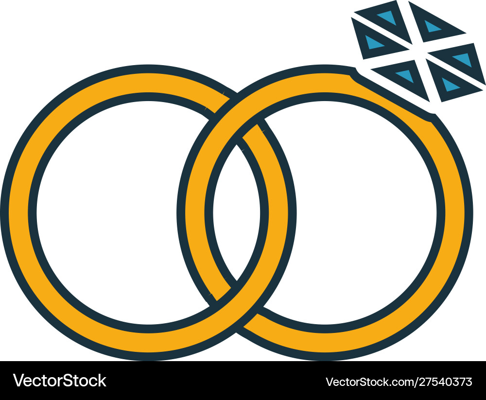 Rings icon set four elements in different styles Vector Image