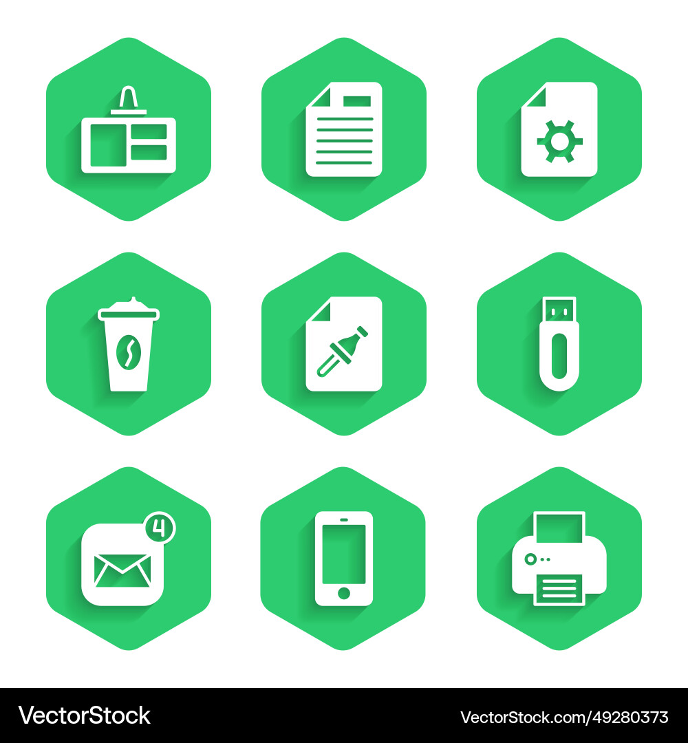 Set note paper with push button mobile phone Set note paper with push button mobile phone vector image
