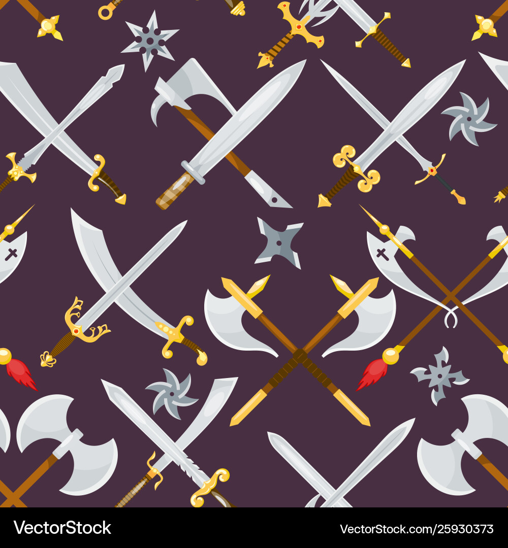 Sword medieval weapon knight with sharp Sword medieval weapon knight with sharp vector image