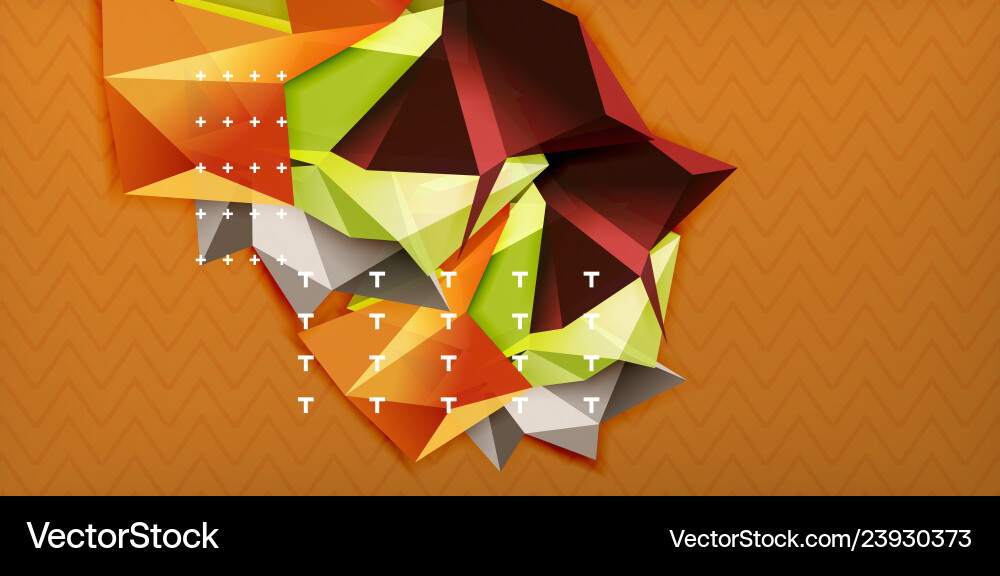 Triangular 3d geometric shapes background Triangular 3d geometric shapes background Vector Image
