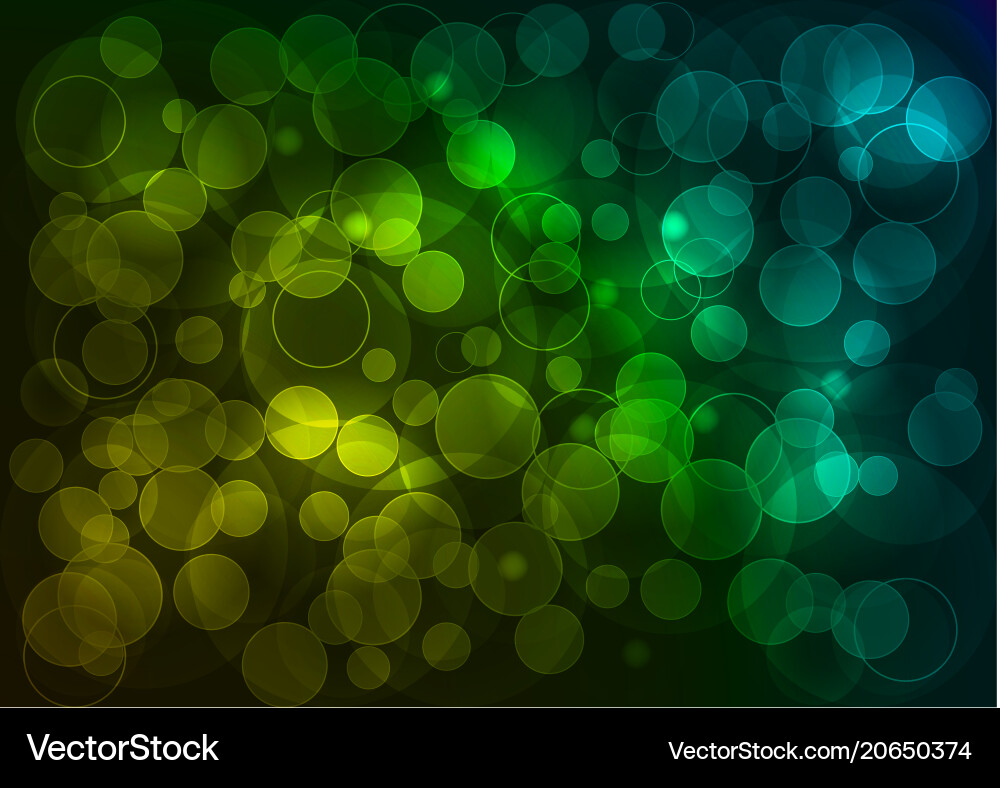 Bokeh deep abstract with point light vector image