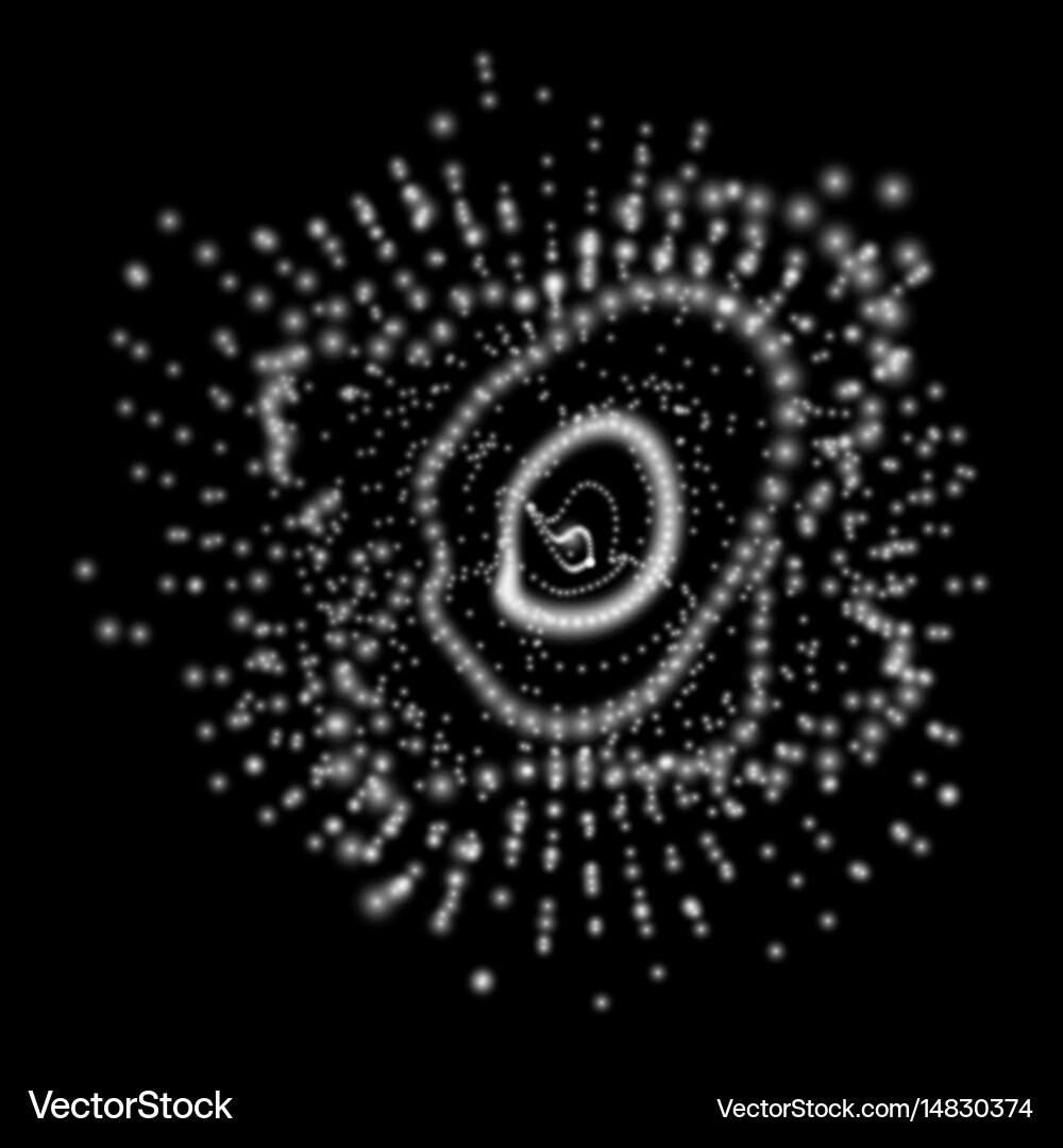 Cosmic Particle Background vector image