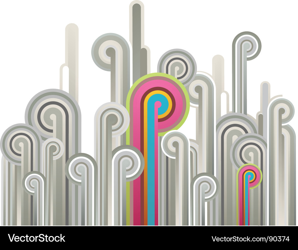Dynamic Flow Lines Vector Image