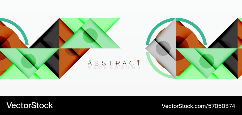 Geometric shapes overlap creating modern abstract vector image