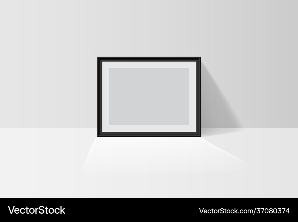 Realistic tree-dimension empty blank black simple Realistic tree-dimension empty blank black simple vector image