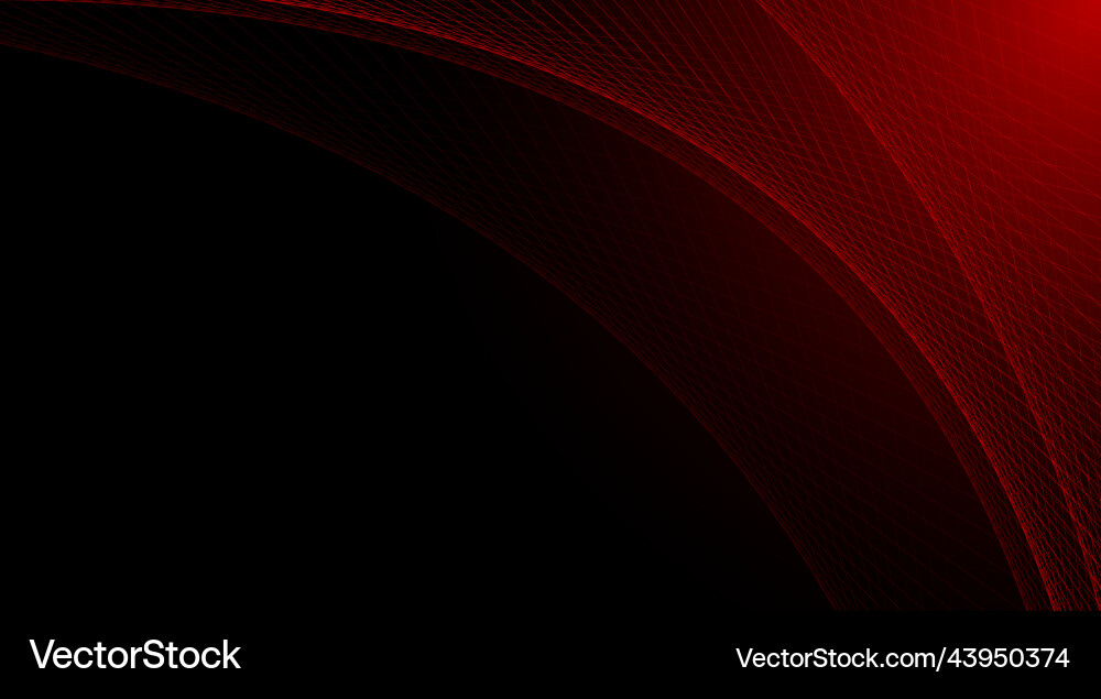 Red Shiny Curve Grid vector image