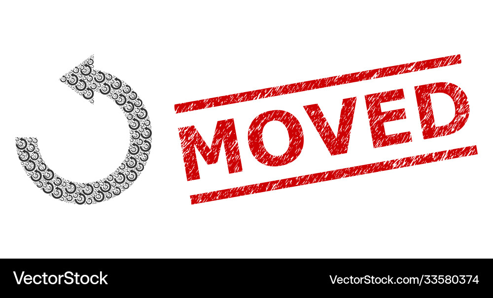 Rotate left recursive composition Rotate left recursive composition vector image