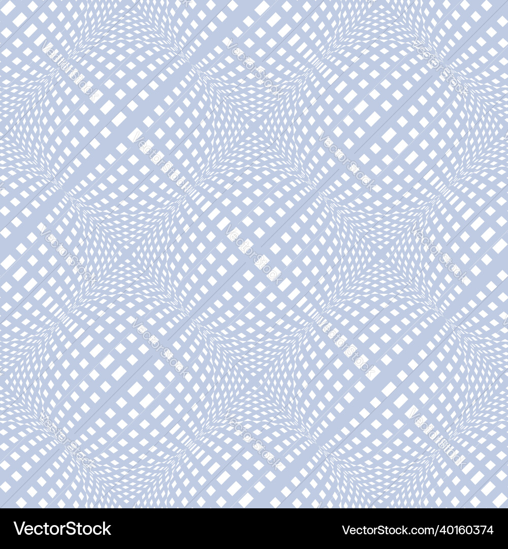 Seamless 3d checked pattern vector image